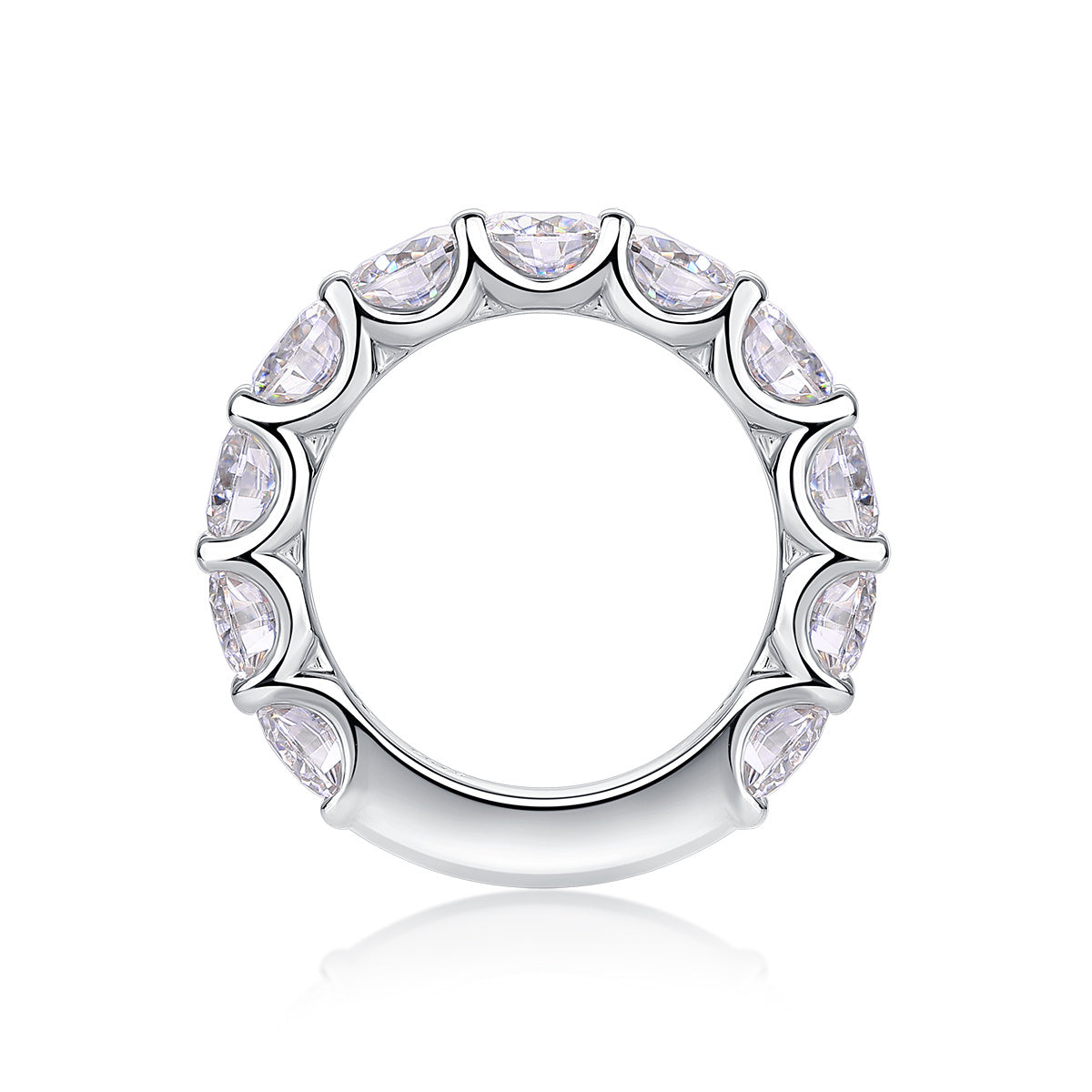 Dazzling Moments - A Fashionable And Luxurious Jewelry Accessory Set With Moissanite S925 Sterling Silver And Platinum-plated Diamond